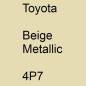 Preview: Toyota, Beige Metallic, 4P7.